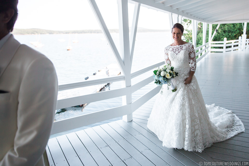  First Look on the deck of Winter Harbor Yacht Club. 