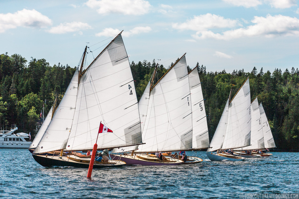  There's quite a history when it comes to the Knockabout sailboats that I won't go into but I will note that they were all built in 1906.&nbsp;Nick and Tom (Nicole's Dad) got to race on number 2, aka 'Whippet'.&nbsp; 