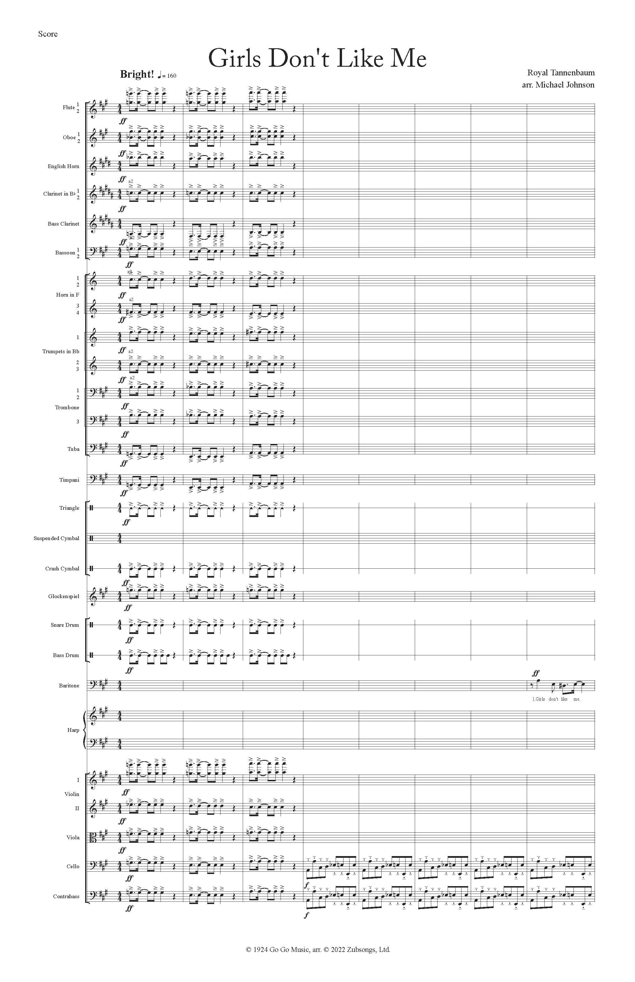GIRLS DON'T LIKE ME ORCH - Score_Page_01.jpg