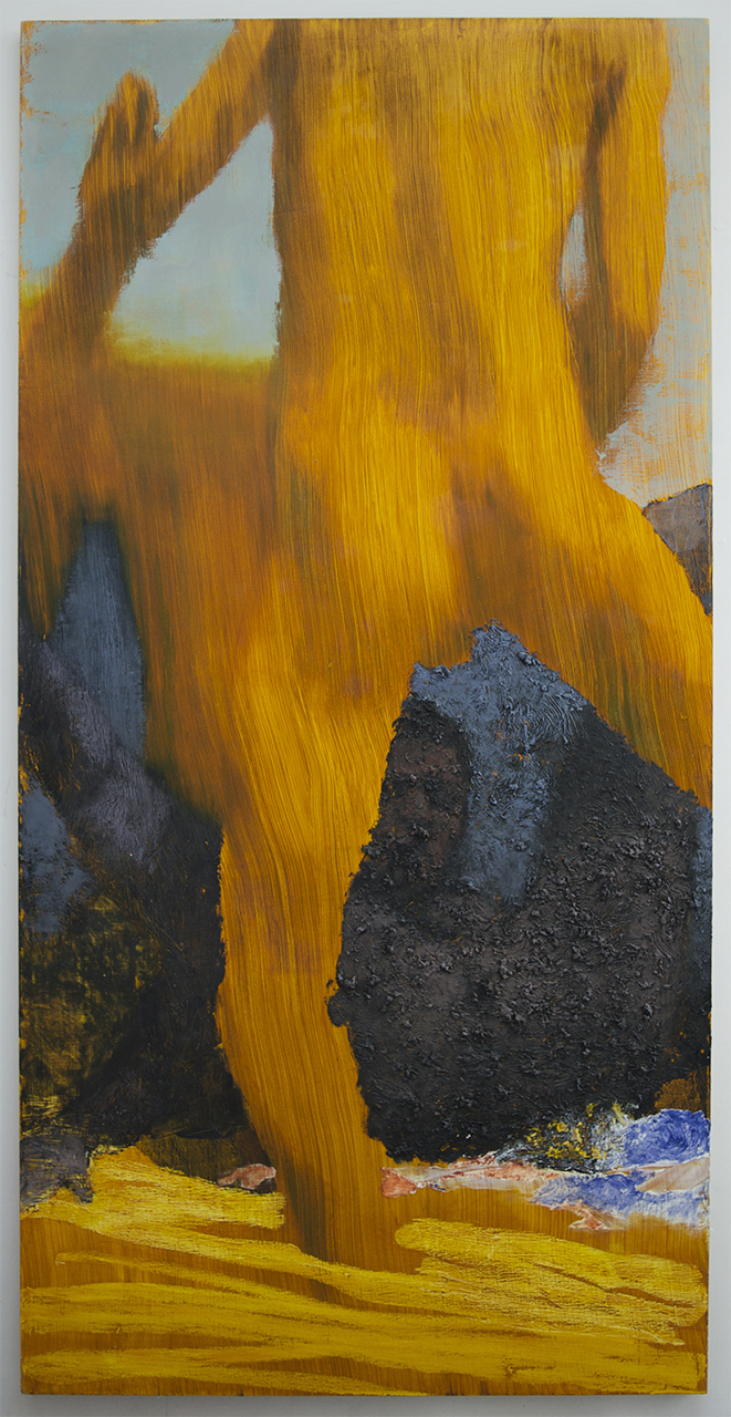 Fucking 2013 Oil on linen 80x40in