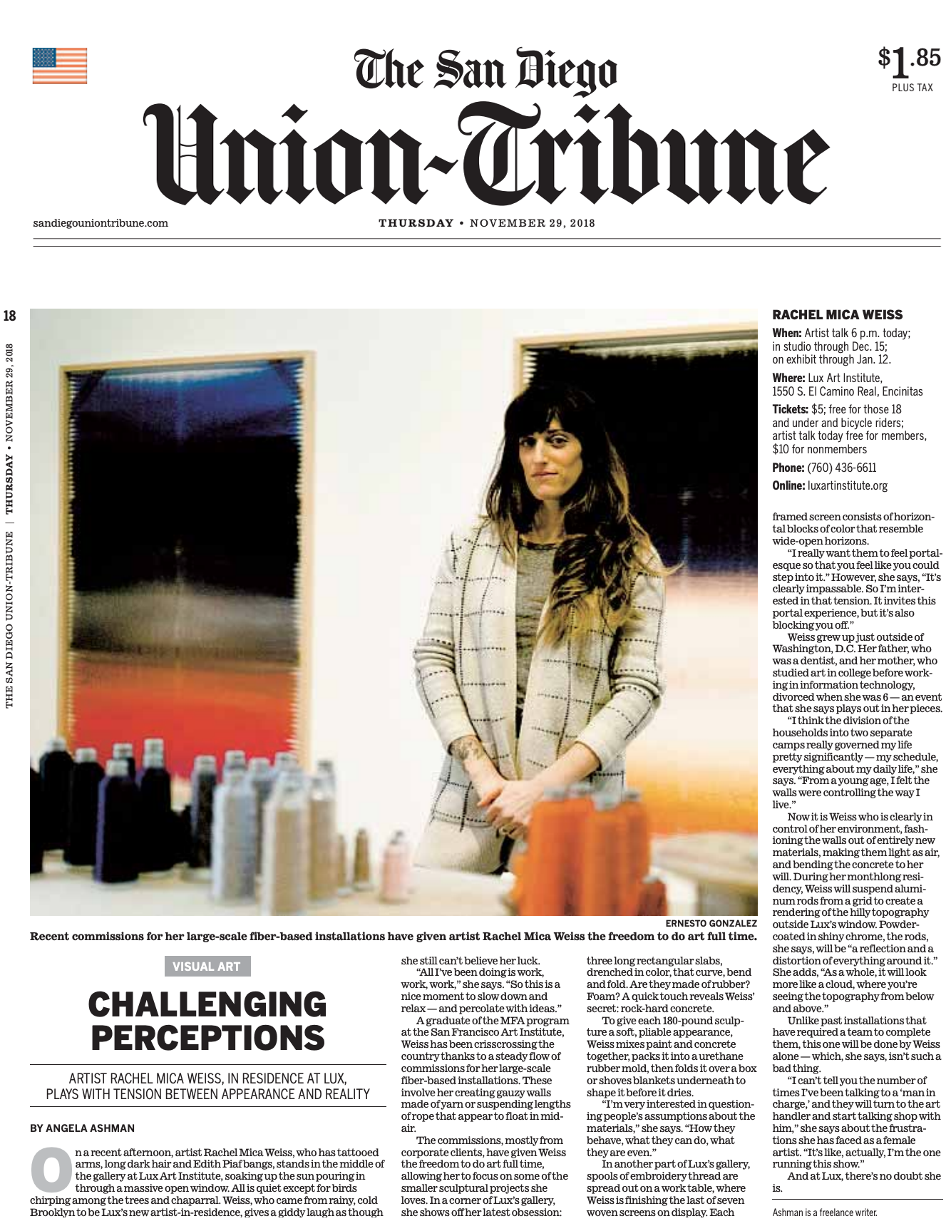 The San Diego Union Tribune (2018)