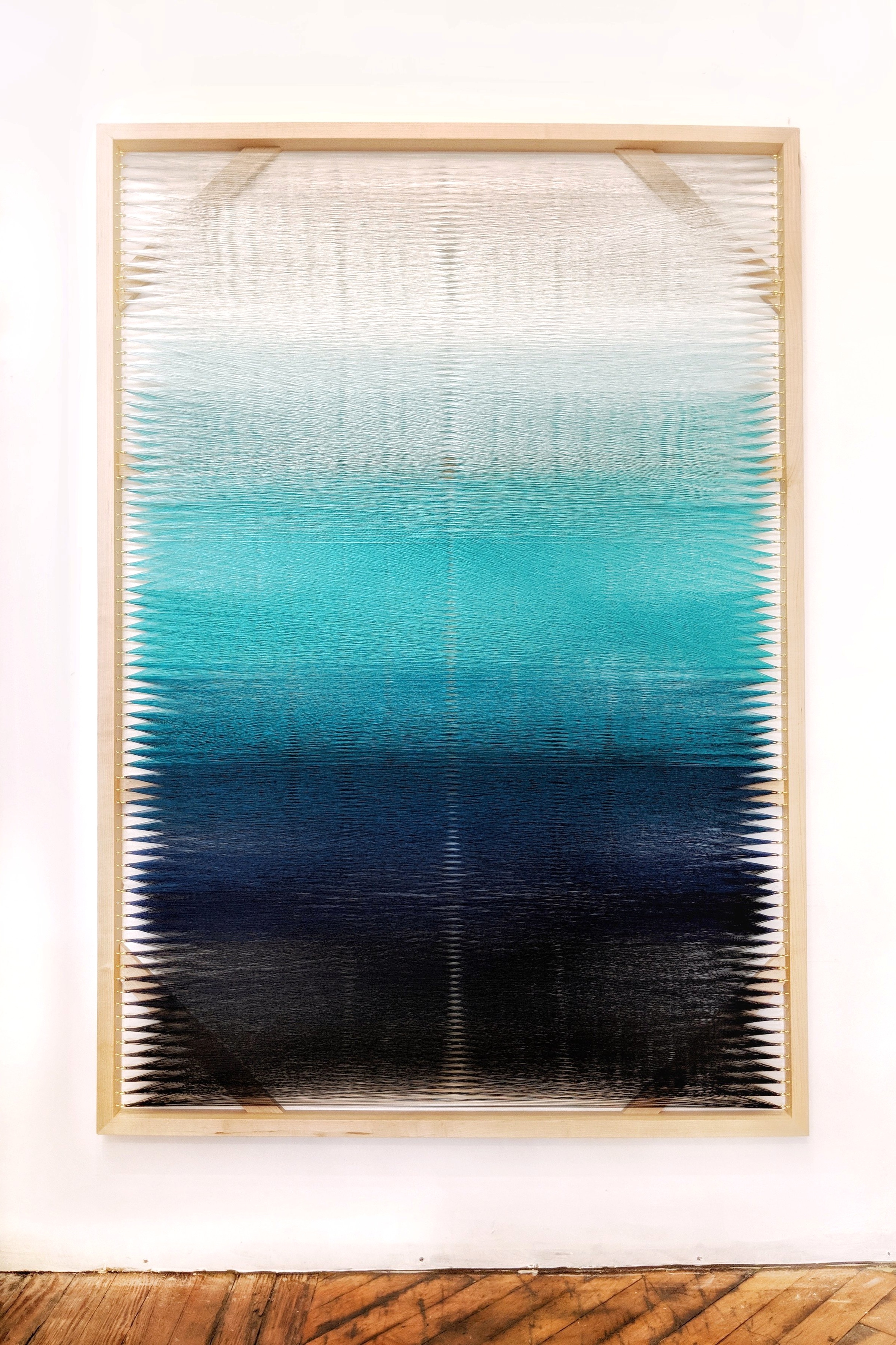 Woven Screen (Turquoise Gradient)
