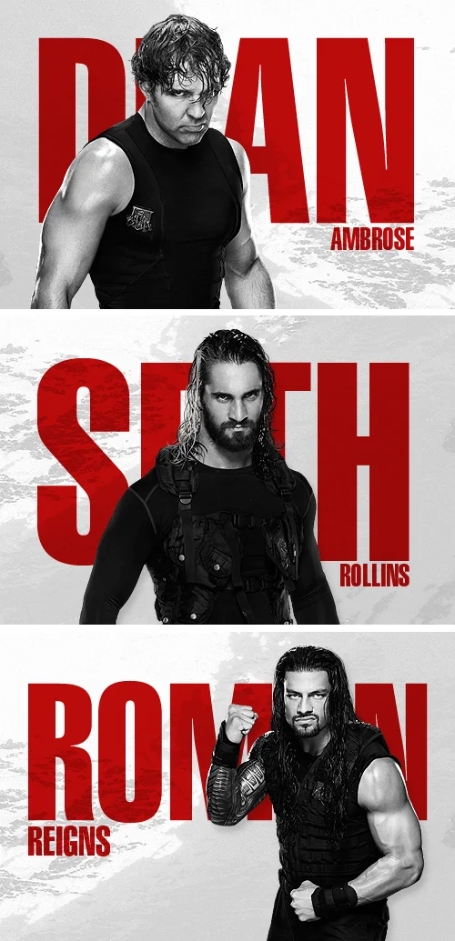 Personal design of The Shield, a past tag team of the WWE