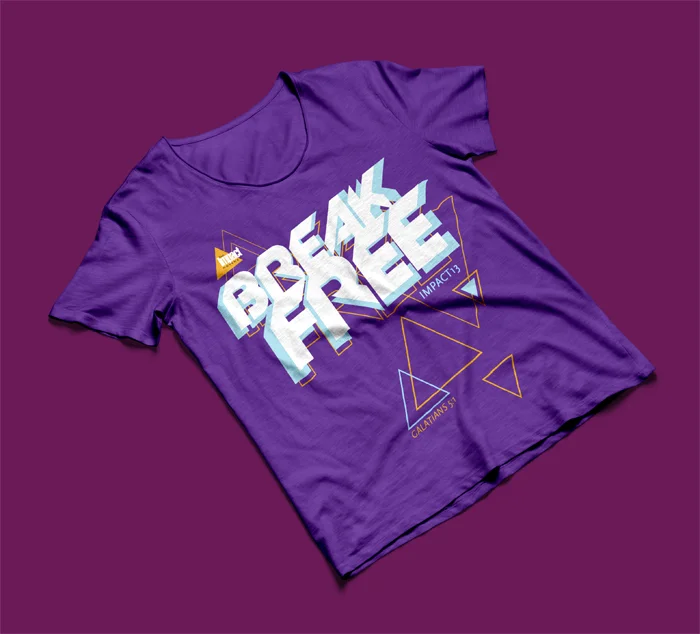 T-Shirt designed to promote The Impact Movement's winter conference