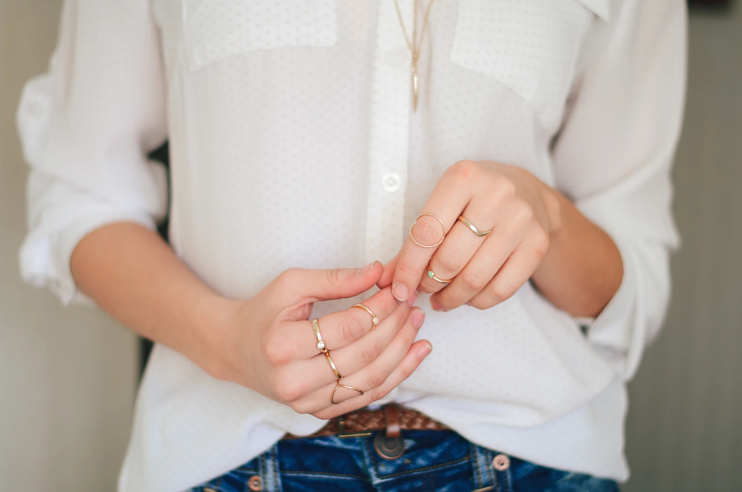 When all else fails... PILE ON THE RINGS! Be your own Lord of your Rings. 