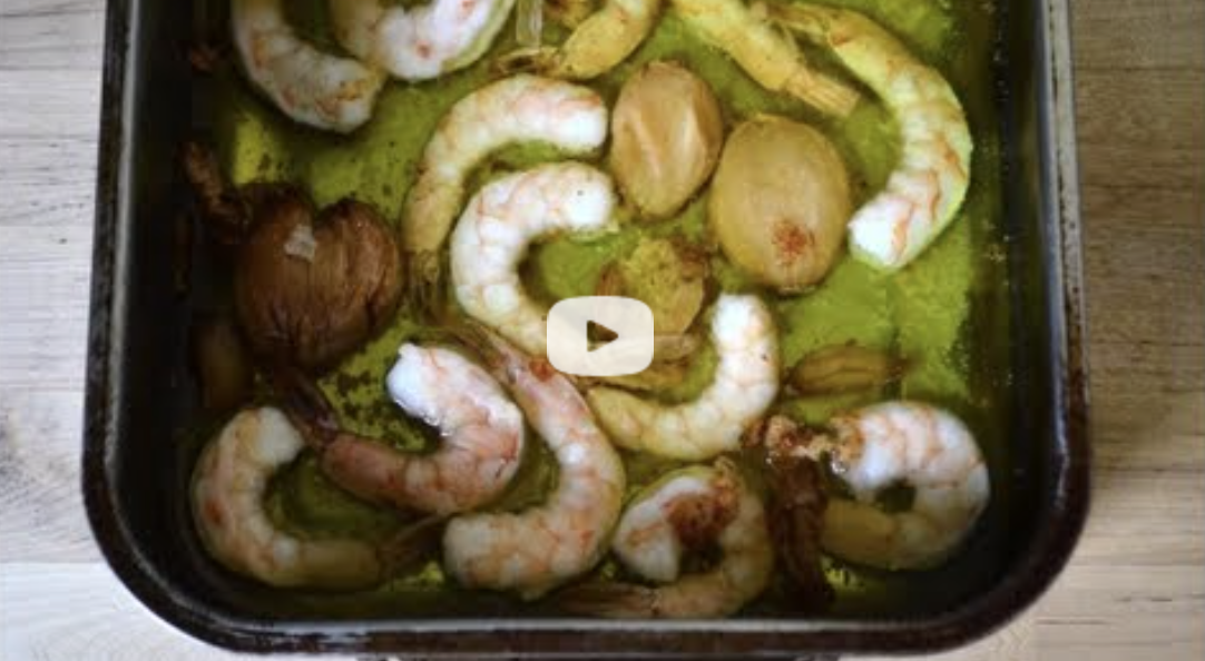 Olive Oil Poached Shrimp