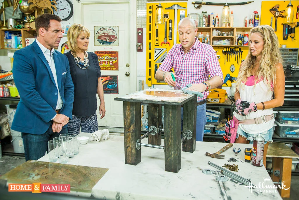Home & Family: Brass Table DIY