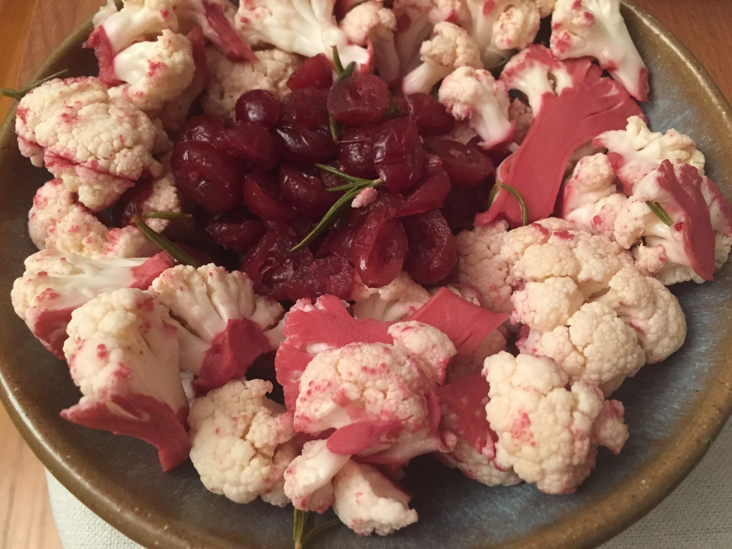 Cranberry Pickled Cauliflower