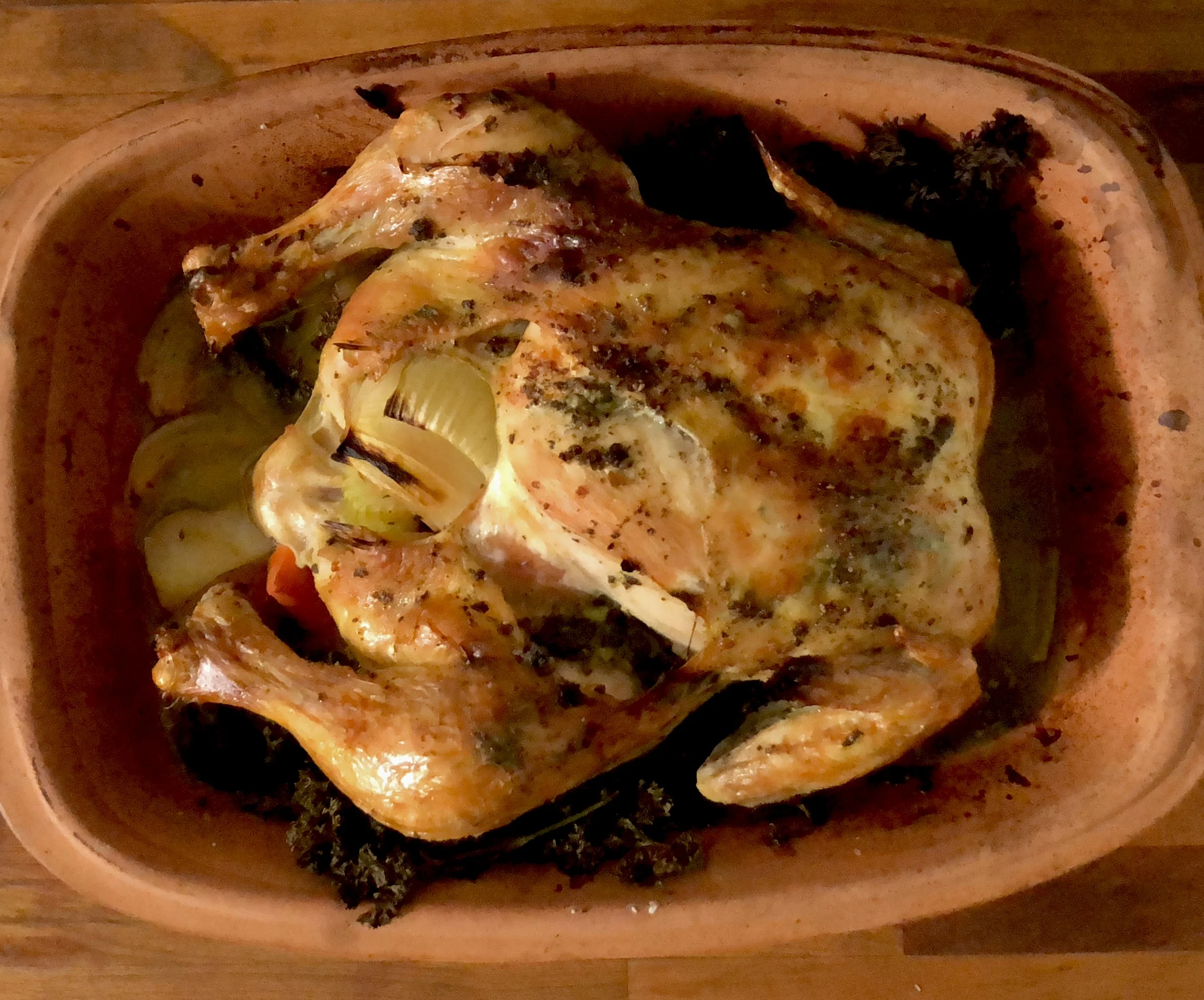 Clay Pot Roasted Chicken