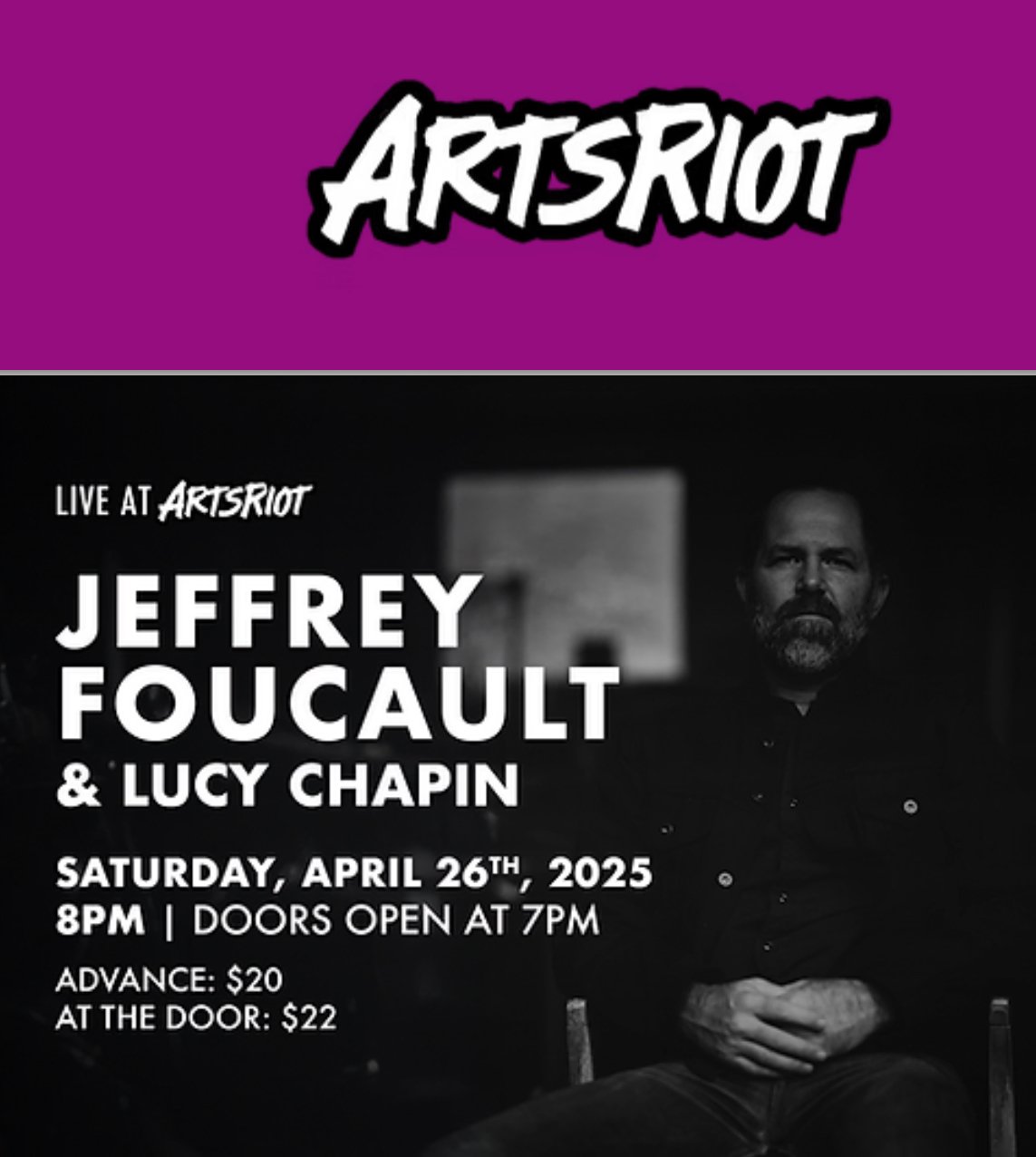 Opening for Jeffrey Foucault