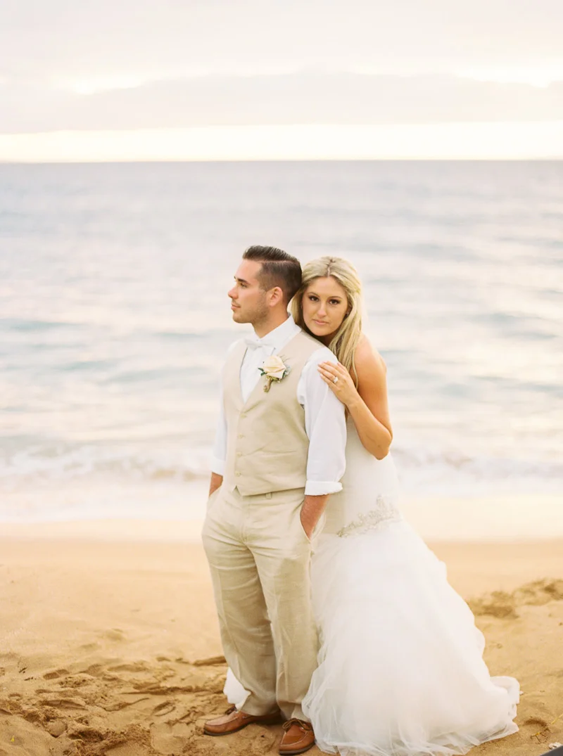 Taylor & Matthew married // Kaanapali Beach, Maui 