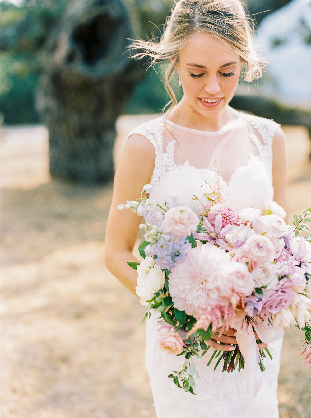 Michaela + McCann's Pastel, Floral Print Carmel Wedding // — The Poffs ...
