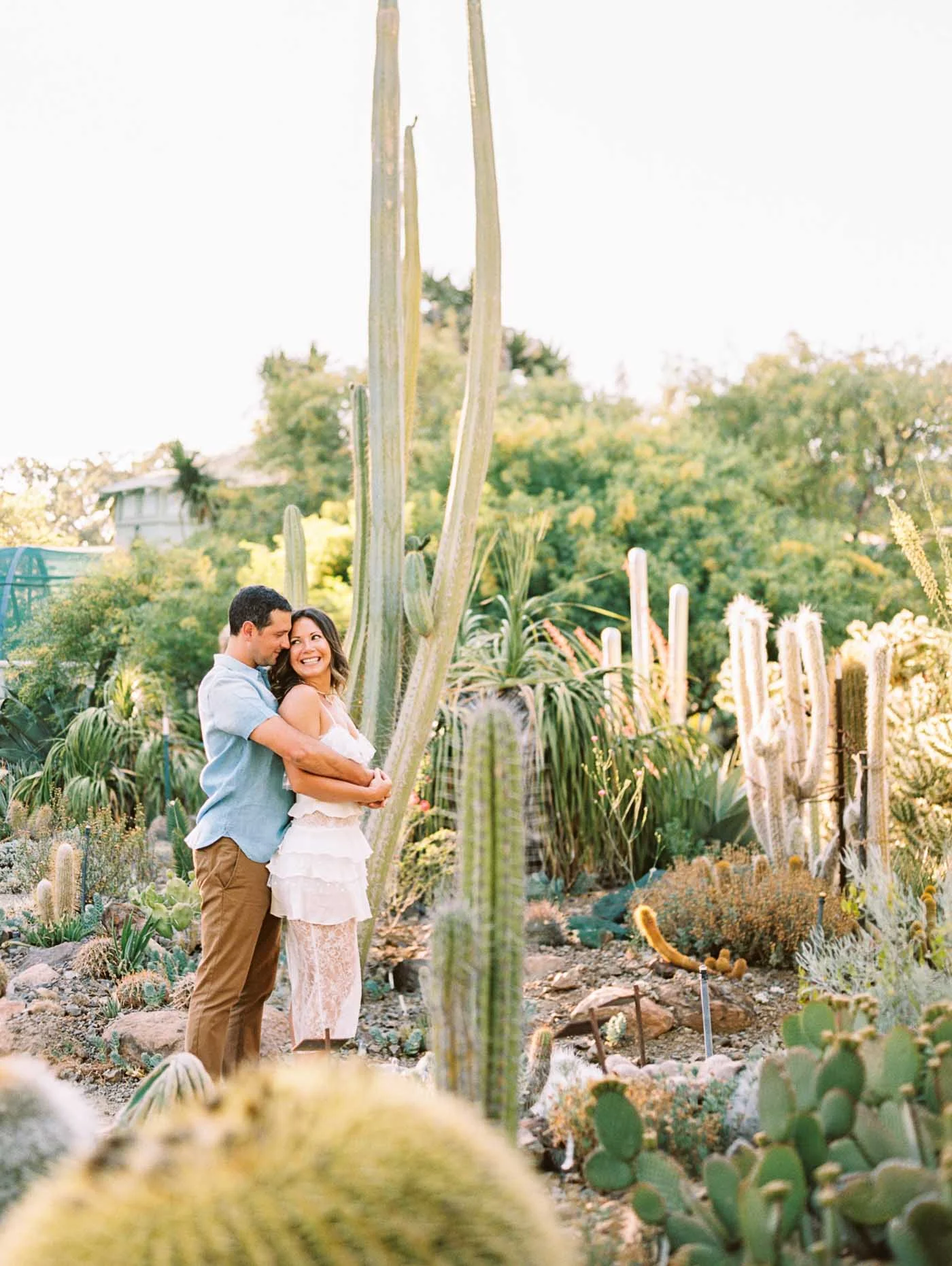 Brittany & Nic's Cactus Garden Engagement Session //