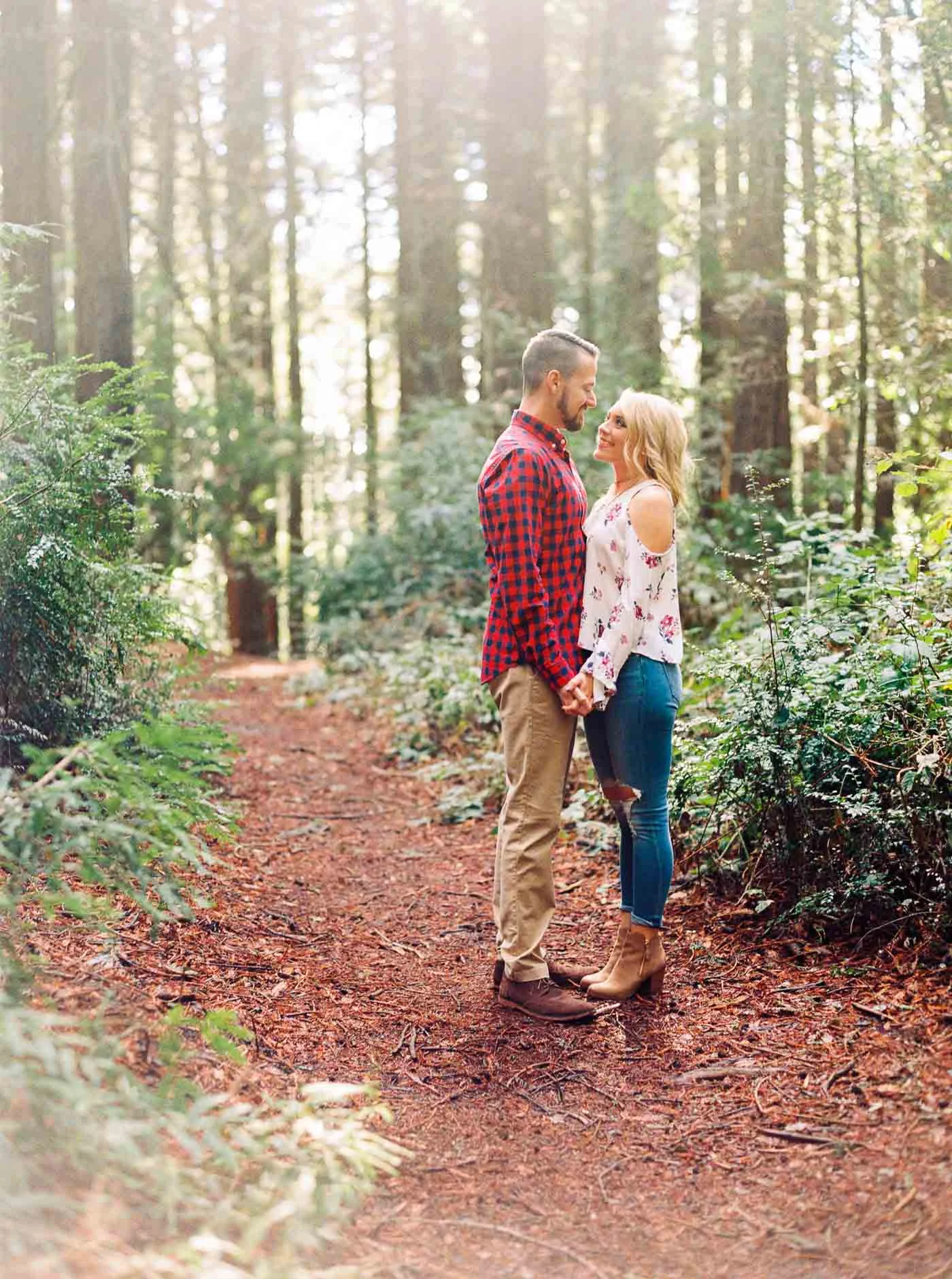 Missy & Ben's Redwood Grove Engagement Session //