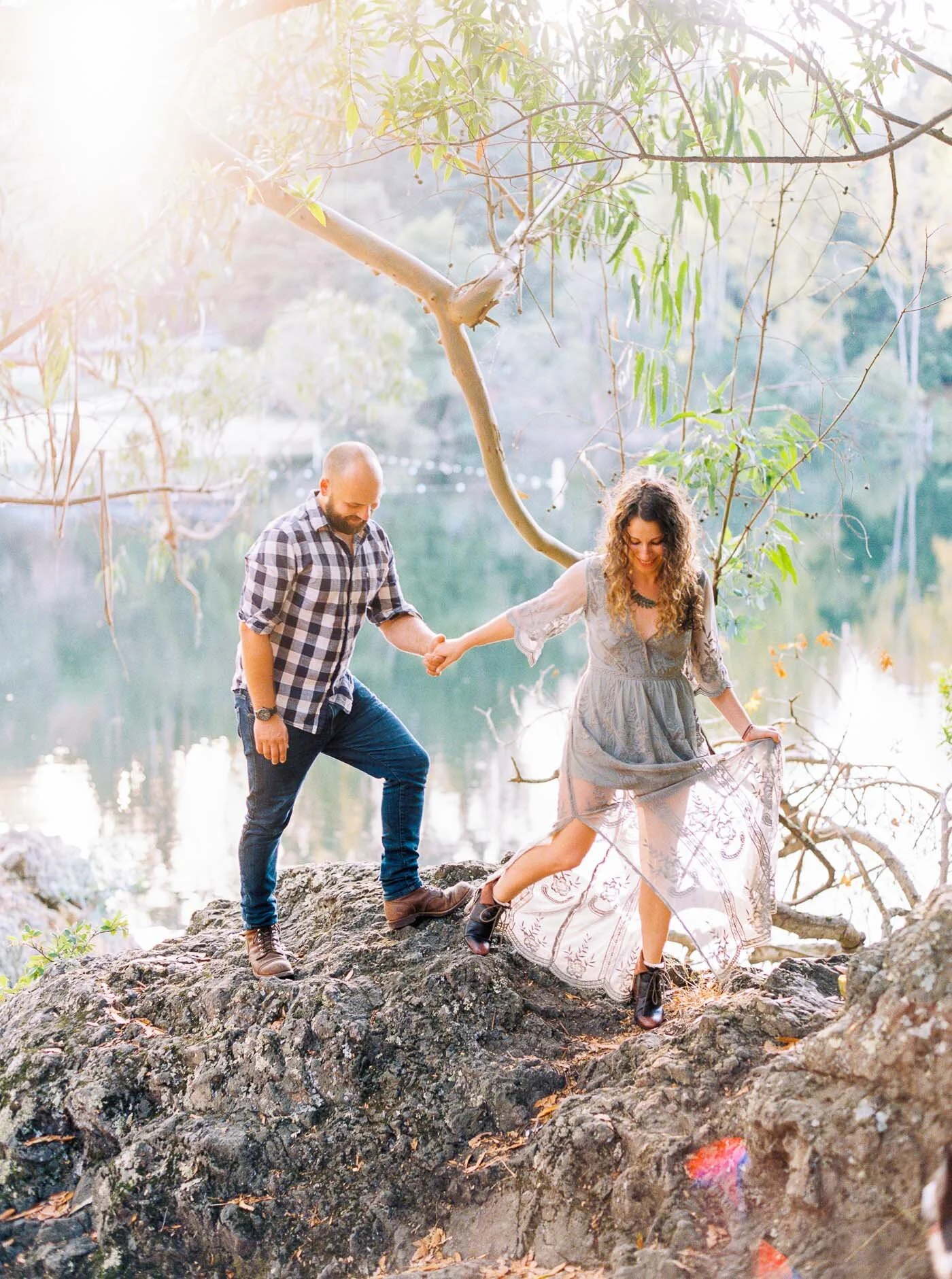 Uriah &amp; Jen's Lakeside Redwood Engagement Session // Livermore Wedding Photographer