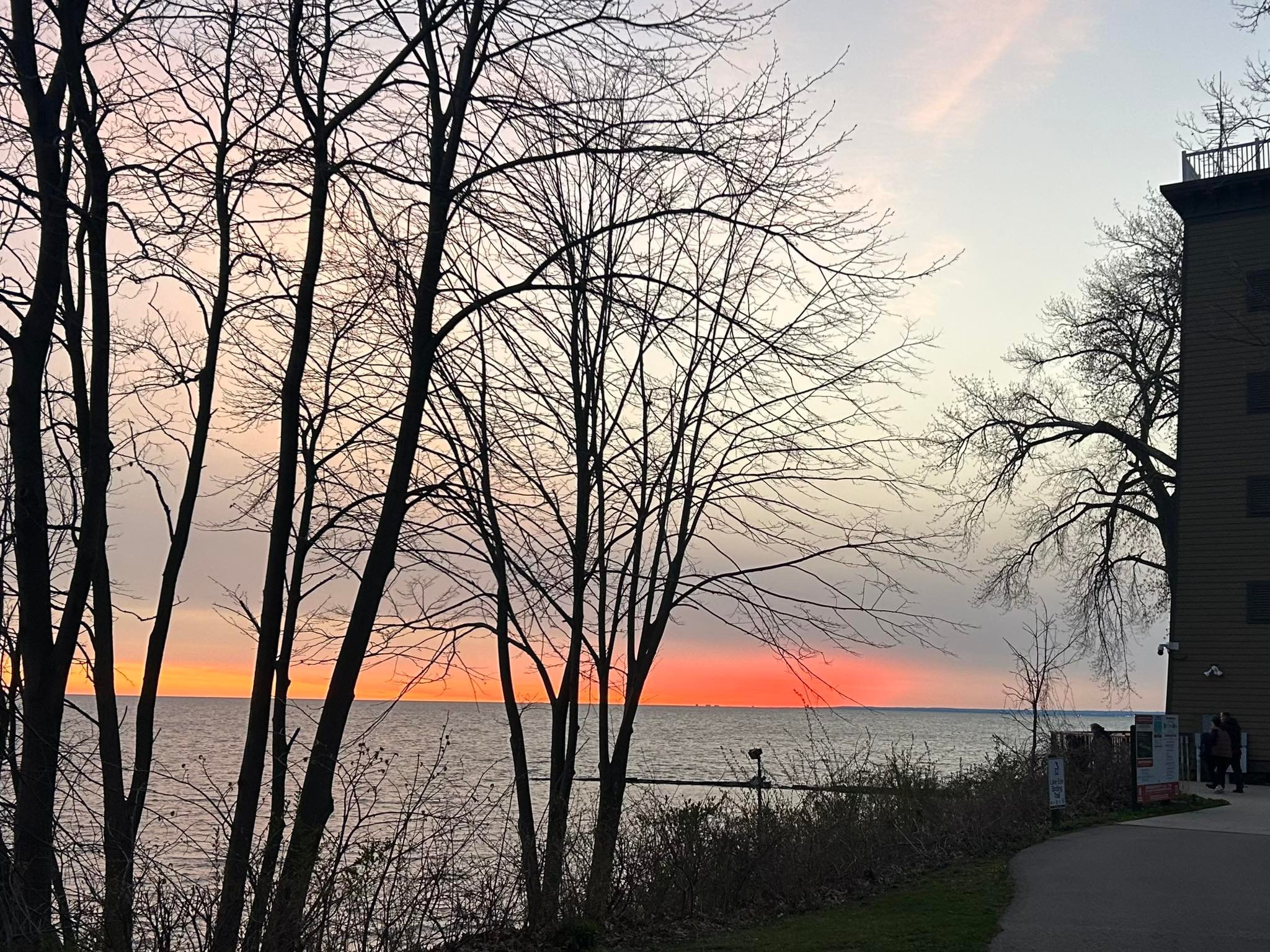 A beautiful Easter sunrise over Lake Erie this morning. Light overcomes darkness and love overcomes fear. Alleluia!! And amen!!