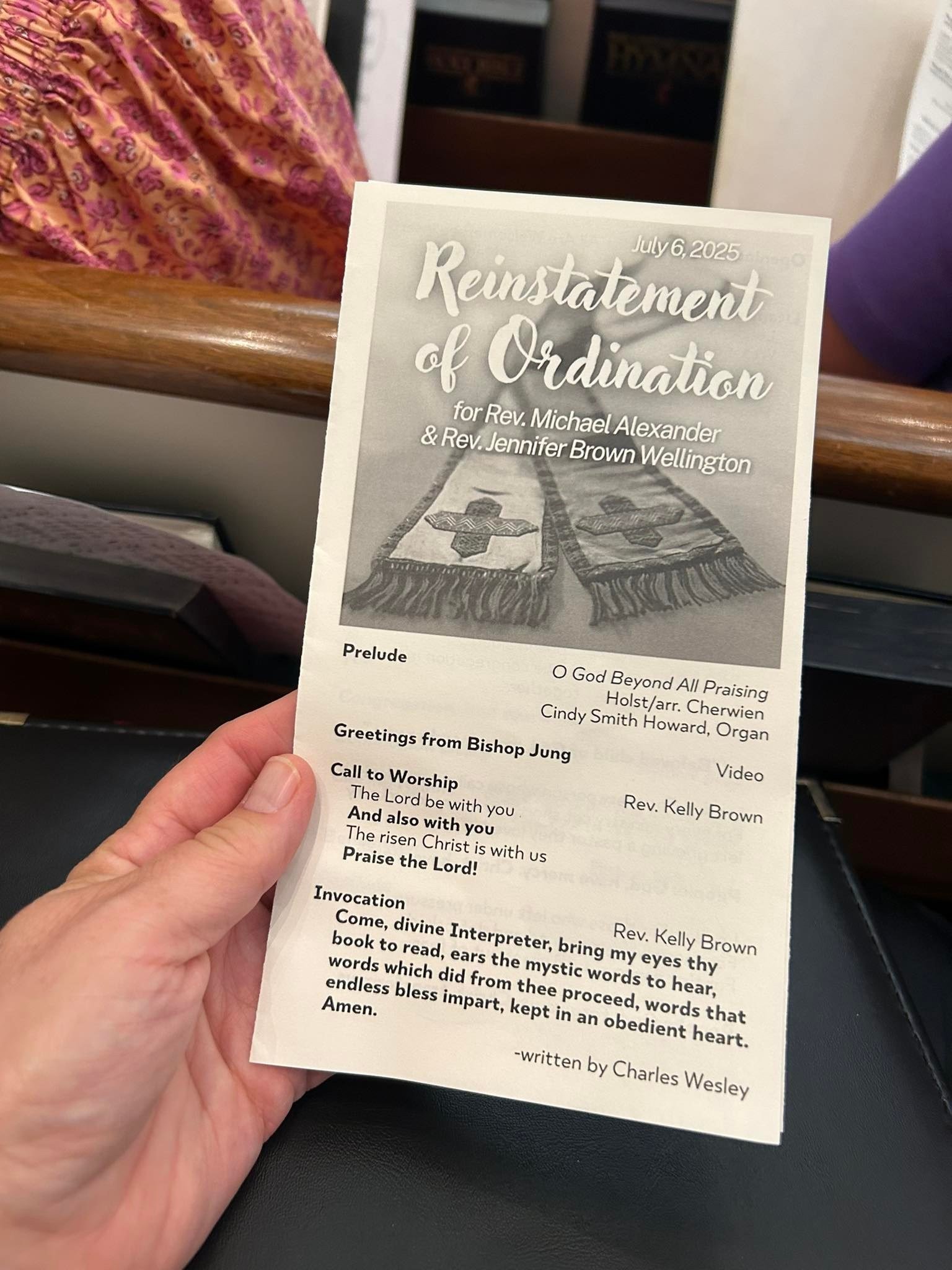 In a world that seems increasingly bent on division, this moment of unity was pure gift as we celebrated the sacred calling of Jennifer and Michael last night. There were tears of lament for what has been lost and tears of joy for the blessings of f
