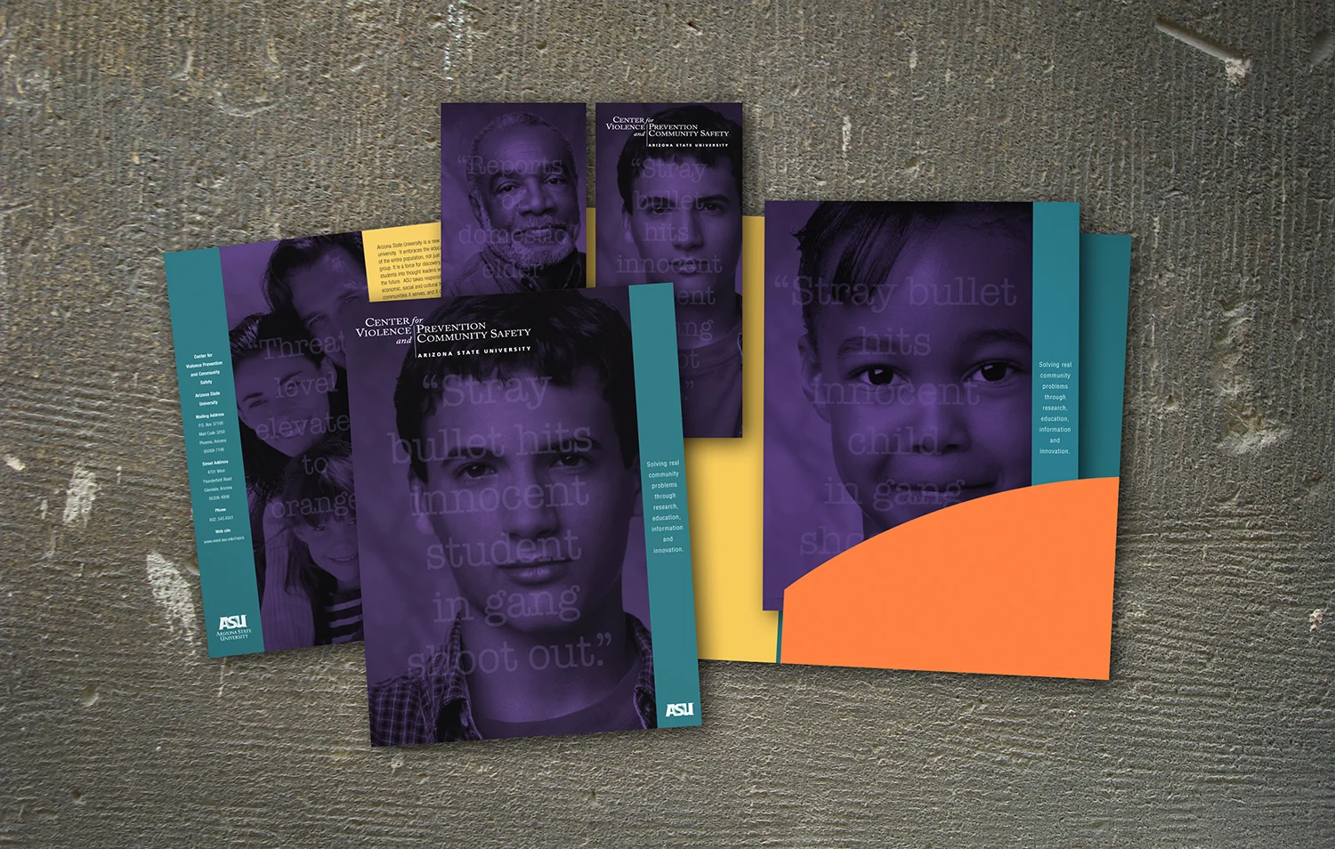 ASU CENTER FOR VIOLENCE PREVENTION AND COMMUNITY SAFETY  |  BROCHURES & CONTAINMENT FOLDER