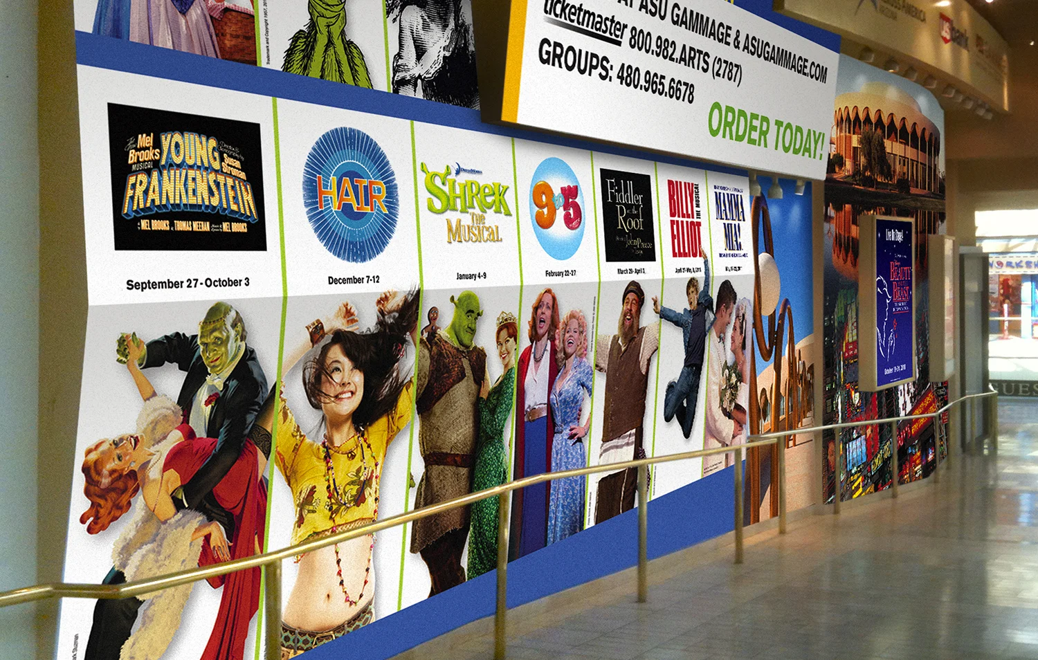 ASU GAMMAGE | WALL DISPLAY AT SCOTTSDALE FASHION SQUARE