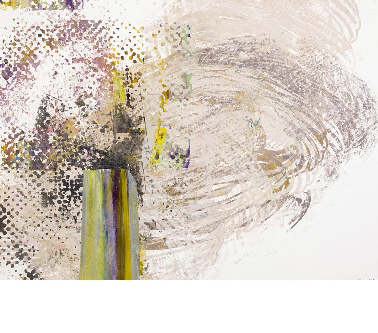 Amanda Hughen, Afghan 11 (010615A1A2 from Associated Press), Ink and acrylic paint on paper, 22hx30w in., 2015