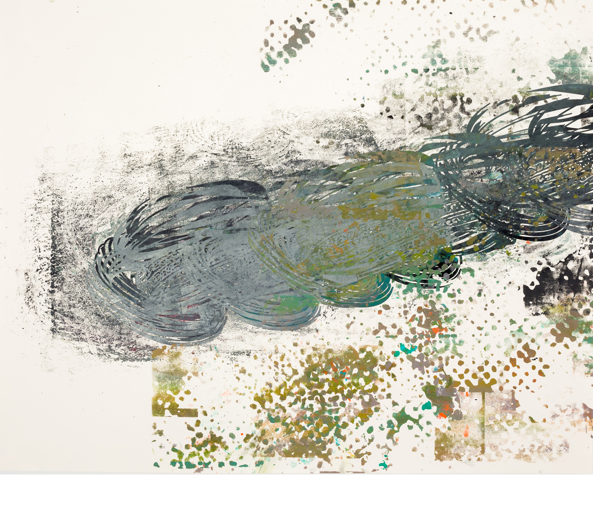 Amanda Hughen, Afghan 12 (010615A1A2 from Associated Press), ink and acrylic paint on paper, 23x29w in., 2015