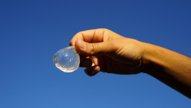 This edible water blob could replace plastic bottles
