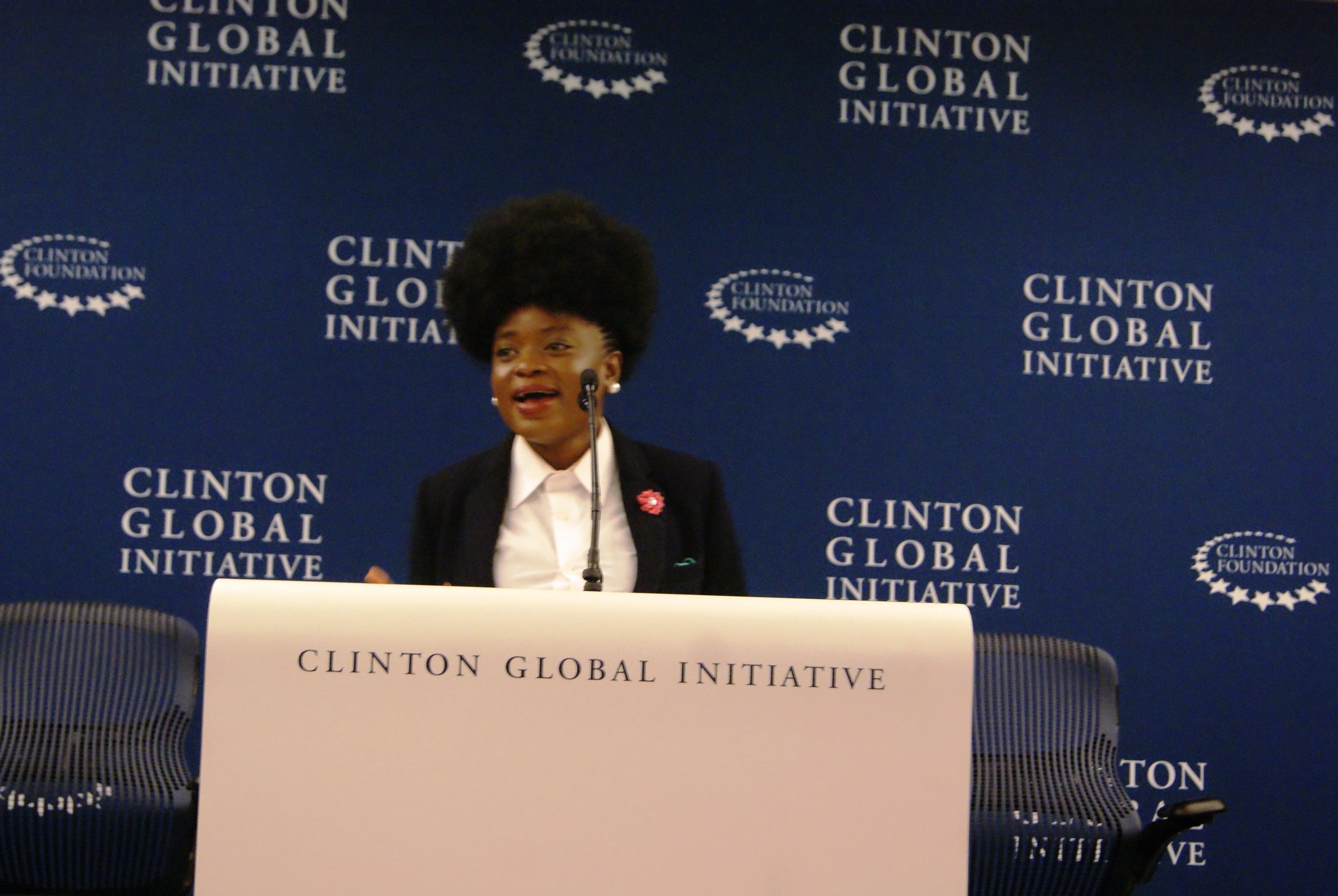 Adenike at the Clinton Global Meeting