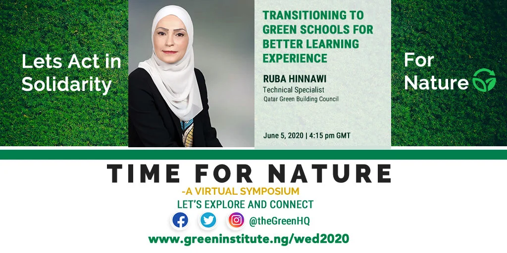 Ruba Hinnawi on World Environment Day, 2020: Transitioning to Green Schools for better Learning Experience