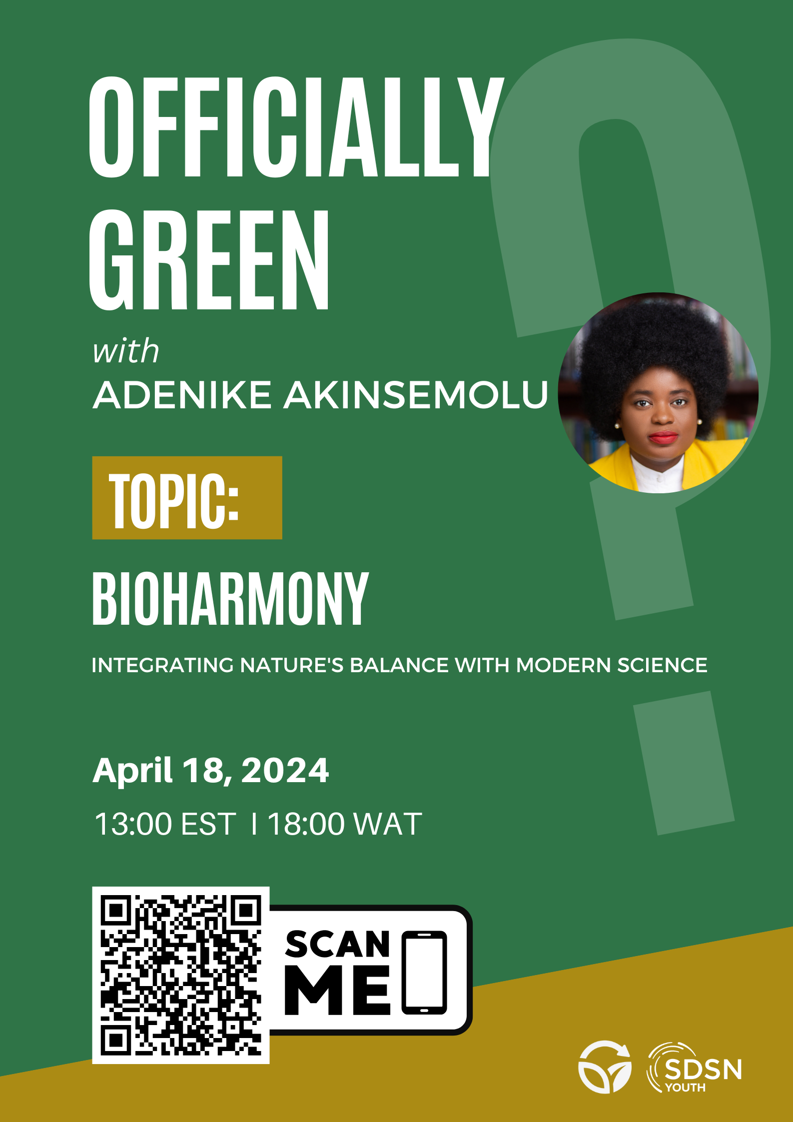 #OfficiallyGreen Webinar with Adenike Akinsemolu 