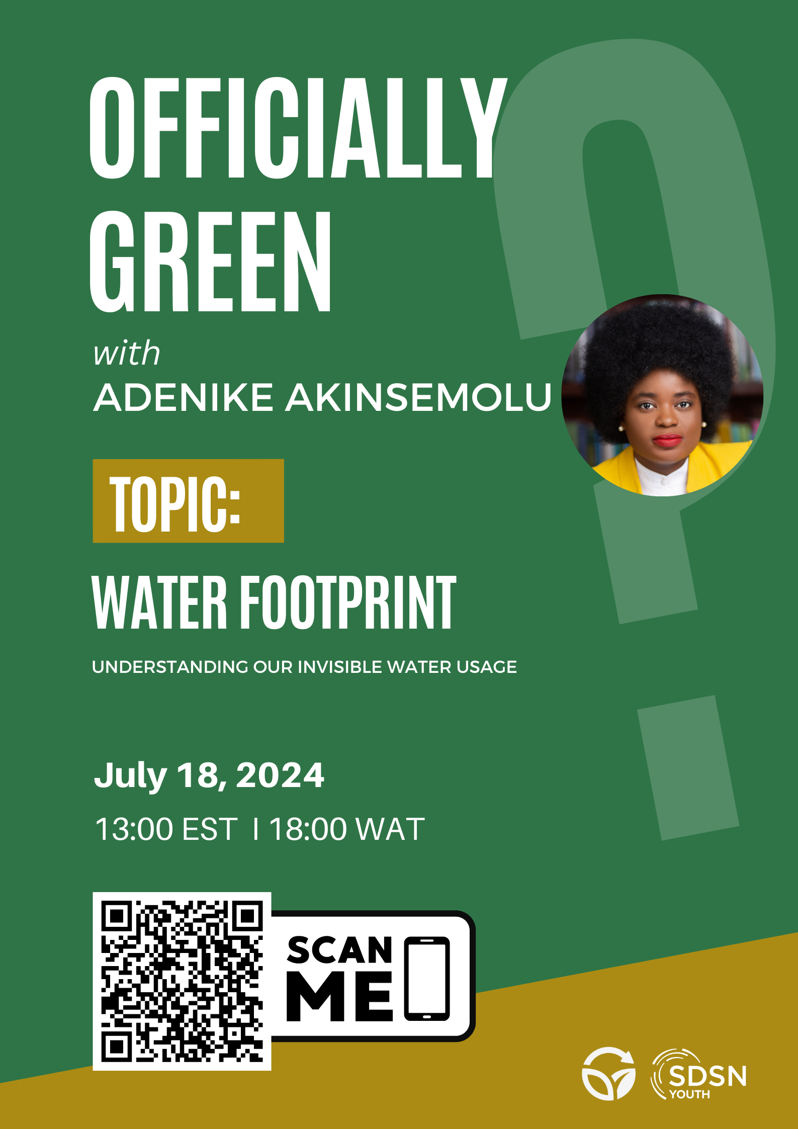 #OfficiallyGreen Webinar with Adenike Akinsemolu 