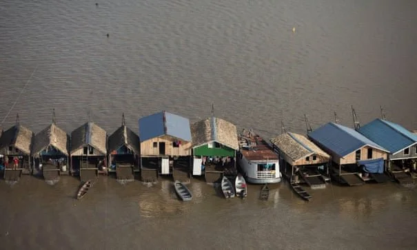 ‘It’s as if we’re in Mad Max’: warnings for Amazon as goldmining dredges occupy river