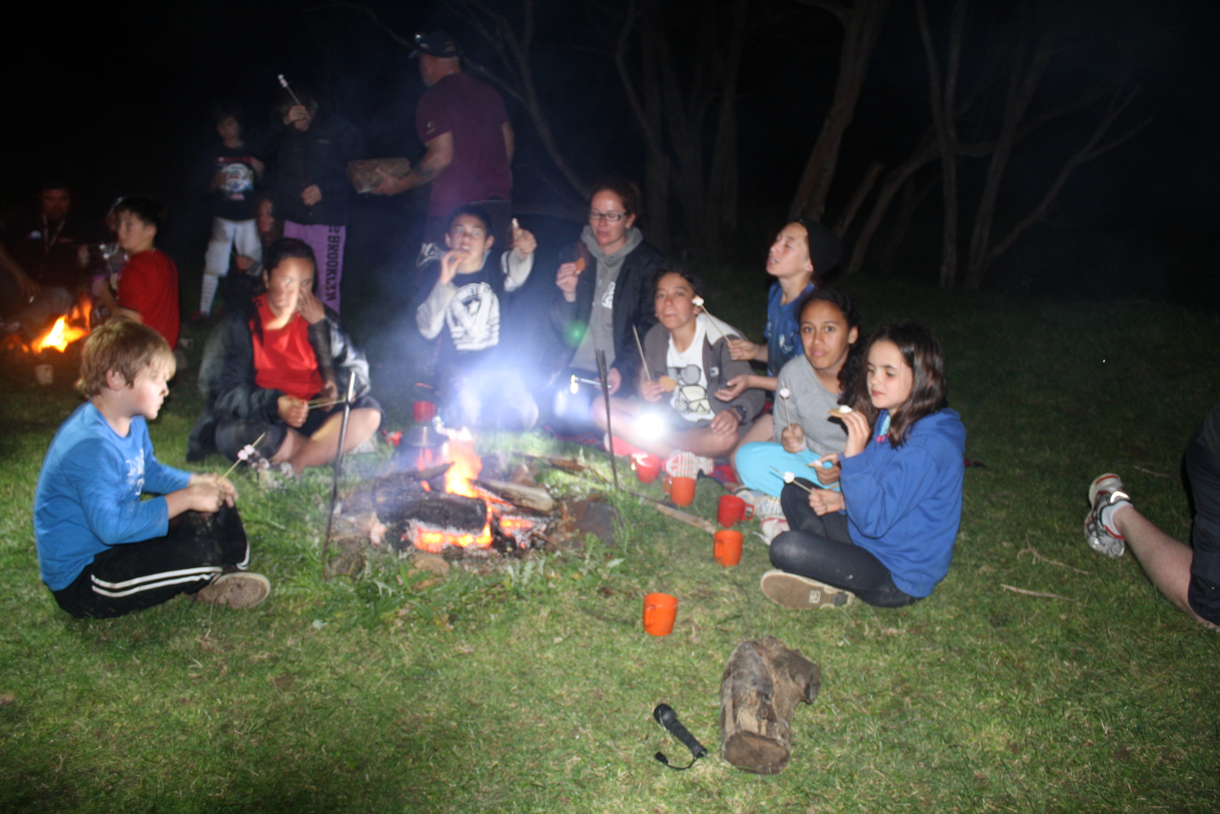   Camp fires (with permit) are a camp classic activity. Please supply your own wood. 2 port-a-loos are available for camping and&nbsp;abseiling.  