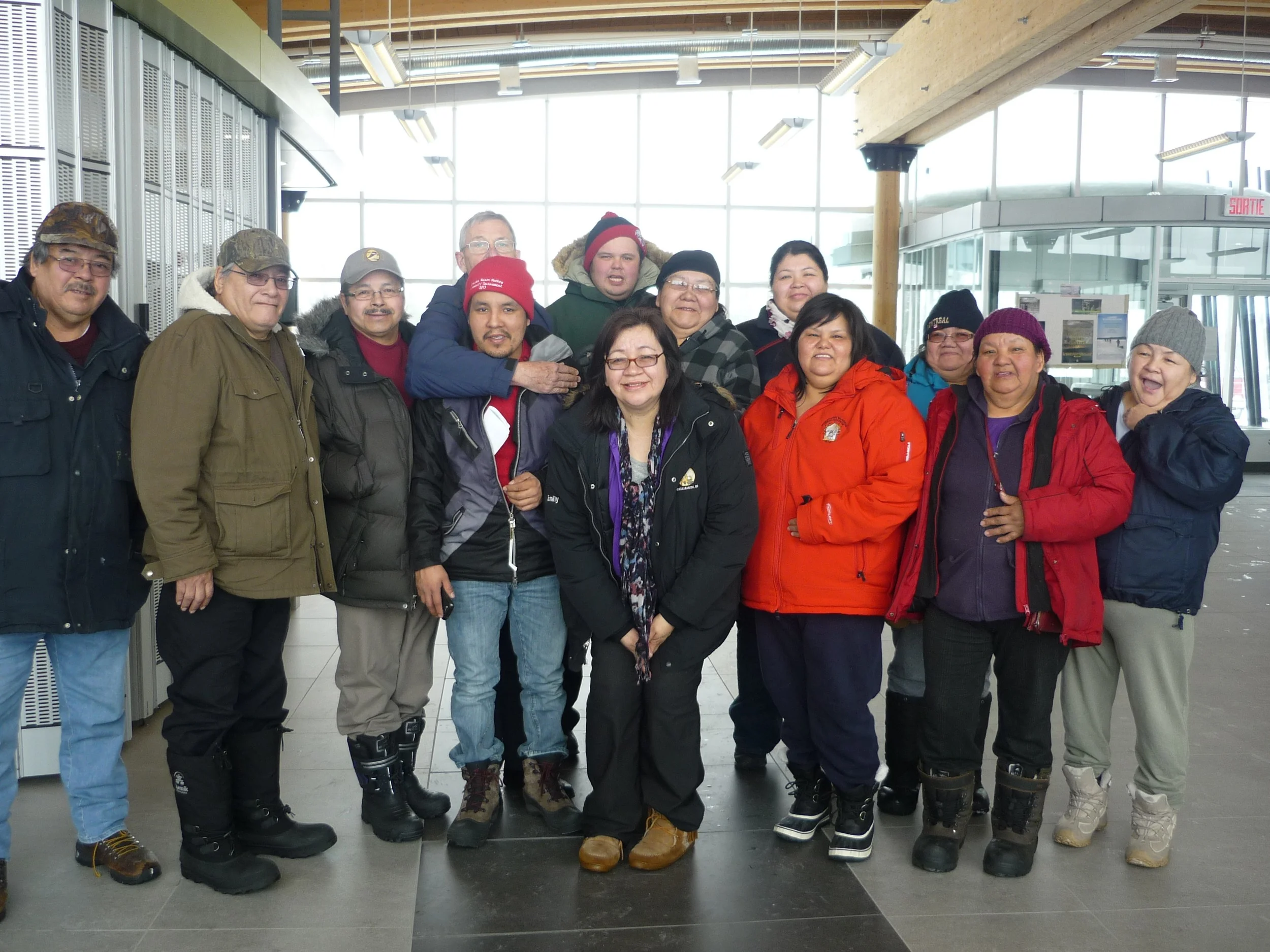 Saying goodbye to our friends in Waskaganish