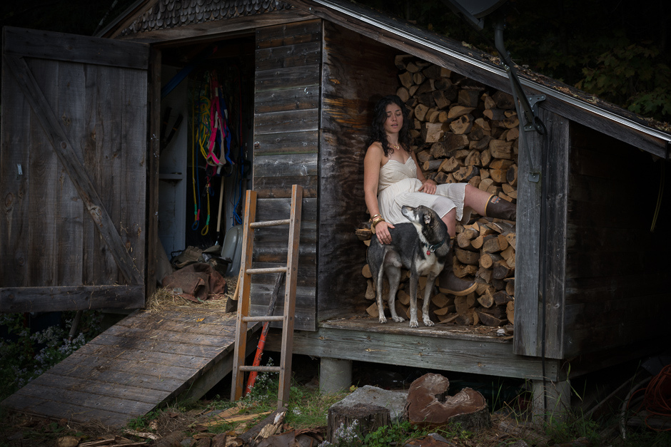 Sally Manikian quiet moment at the shed