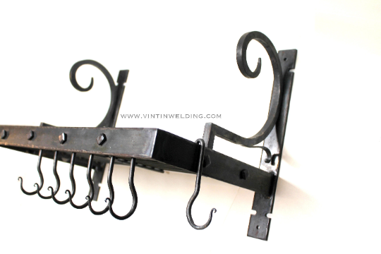 Wrought Iron Leaf Hook Hand Forged by PCBS Glad to do custom work 