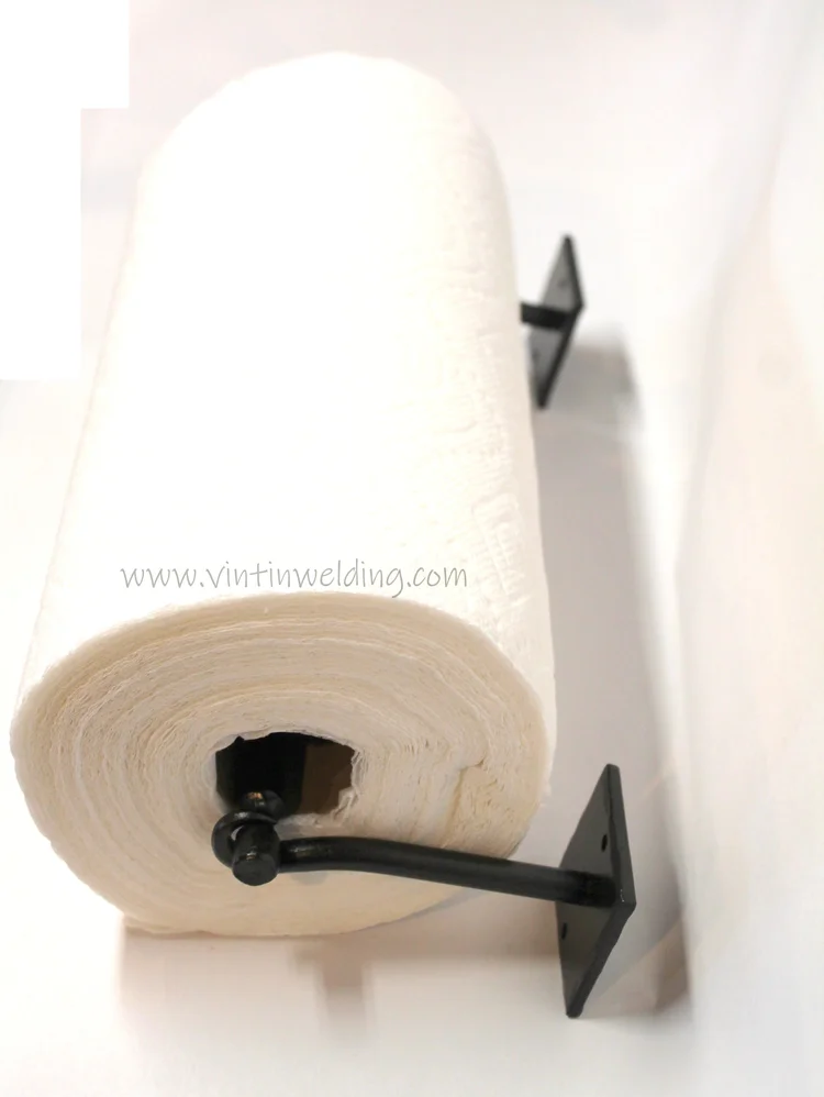 Wrought Iron Under Cabinet Paper Towel Holder Vintin Welding Br