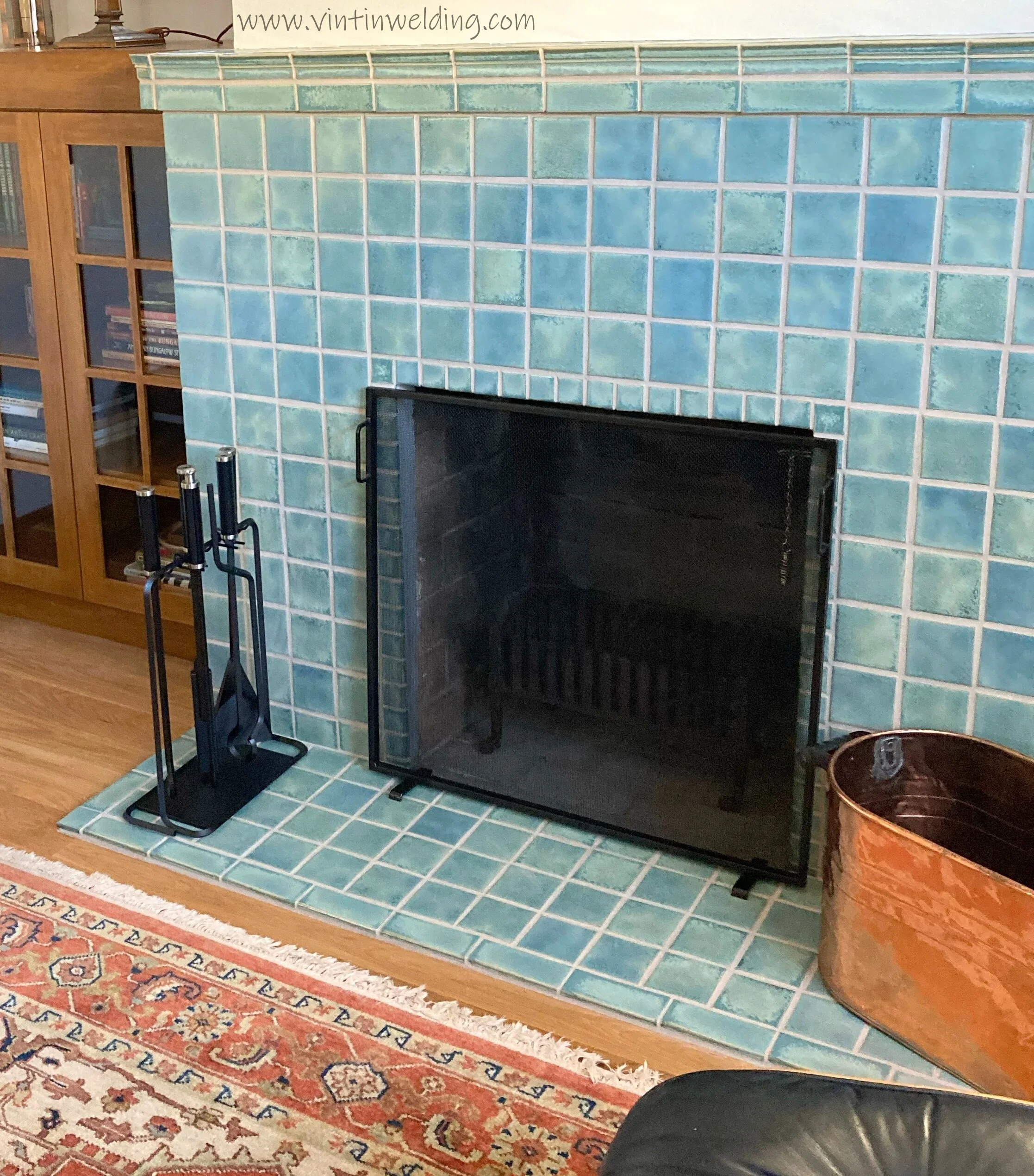 Simple Firescreen Handmade to Fit Your Fireplace Hand Forged Iron ...