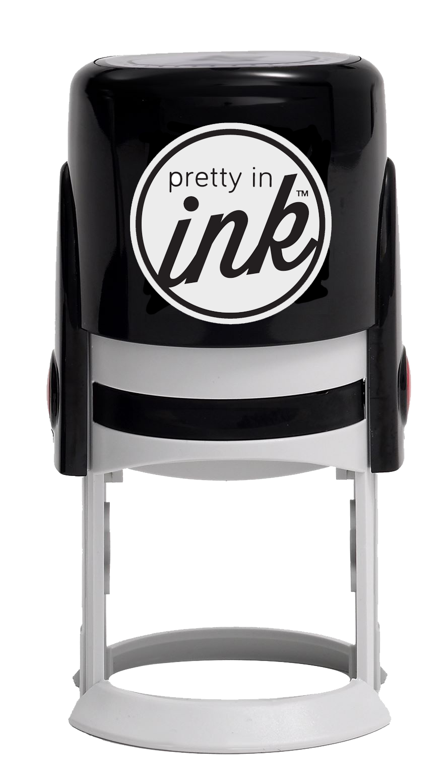 P MONOGRAM ROUND STAMP — Pretty in Ink Stamps