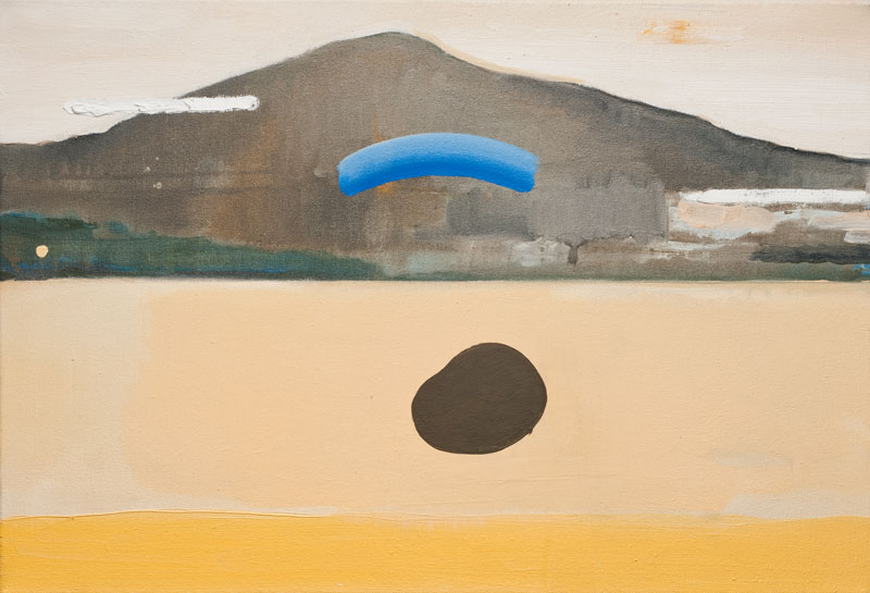 Skull In the River , 2014, oil on canvas, 18 x 24", Private Collection (Portland, OR)