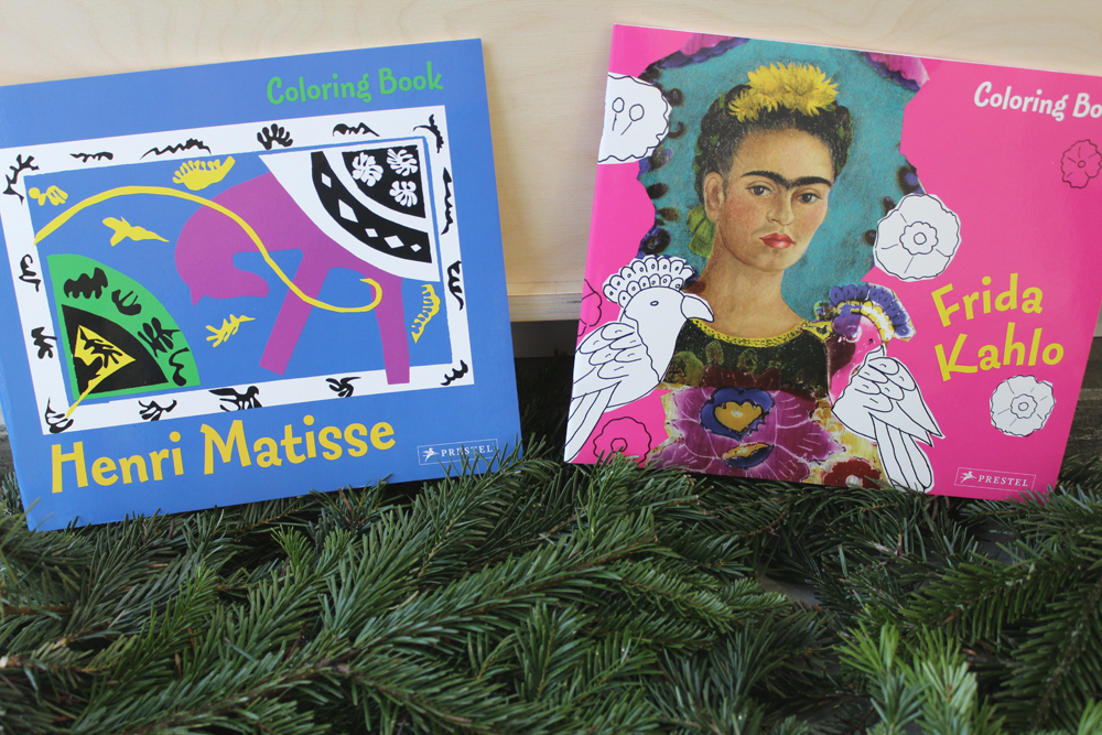 Henri Matisse and Frida Kahlo coloring books!