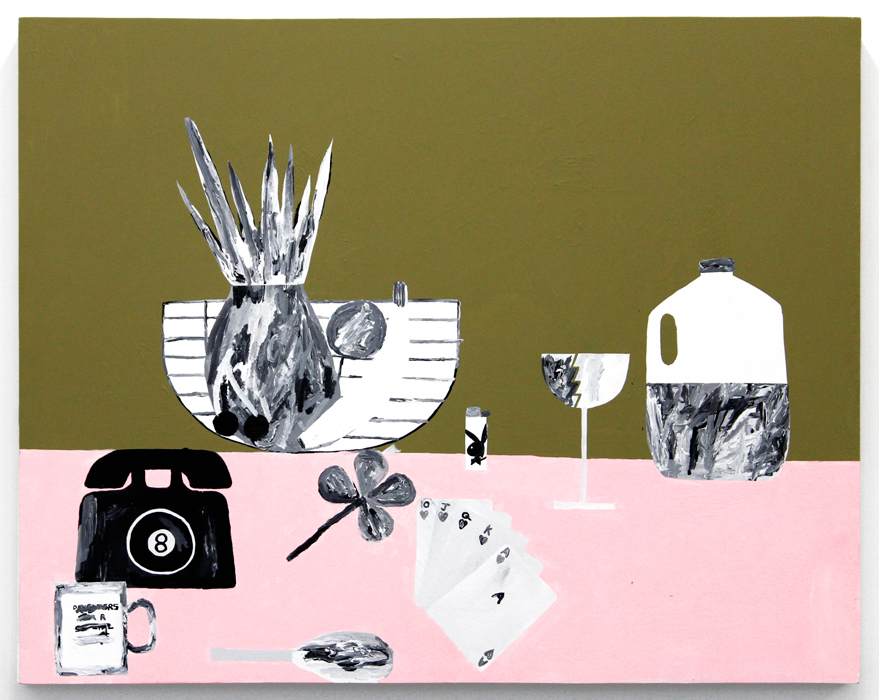 Feast for the Eyes #2 , 2013, acrylic on wood, 38 x 48”
