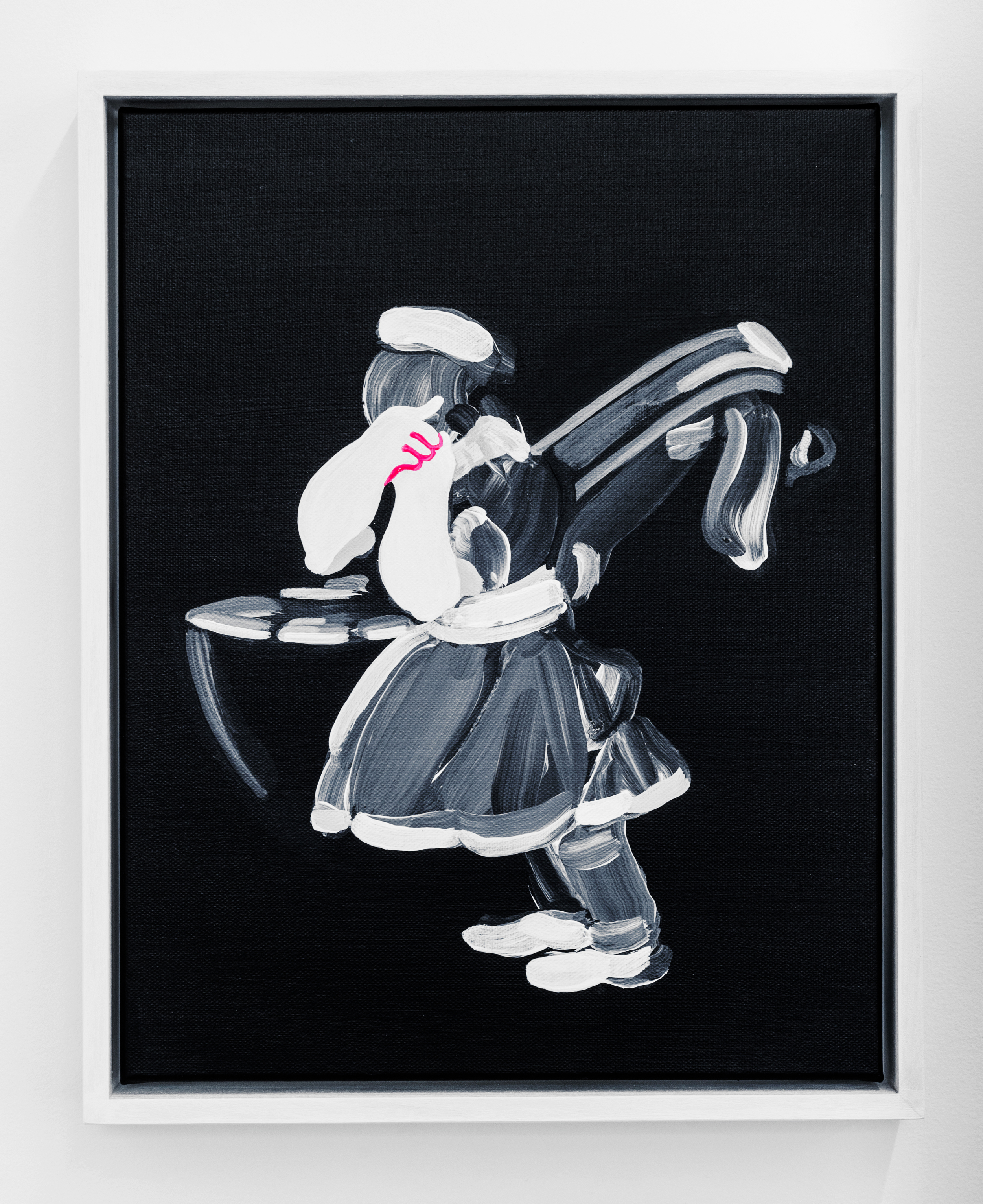 El de la rollona (Mama’s Boy // After Goya) , 2016, acrylic on canvas, 14 x 11”