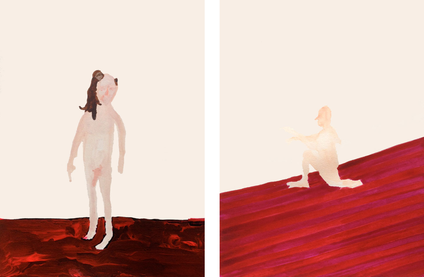 Man with Monkey (L) & Spanker (R) from JKJKJK , 2012