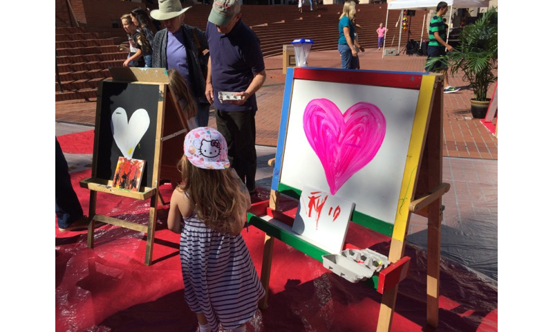 Larry Yes's Art in the Park Project, a painting area free for all 11-4 both days