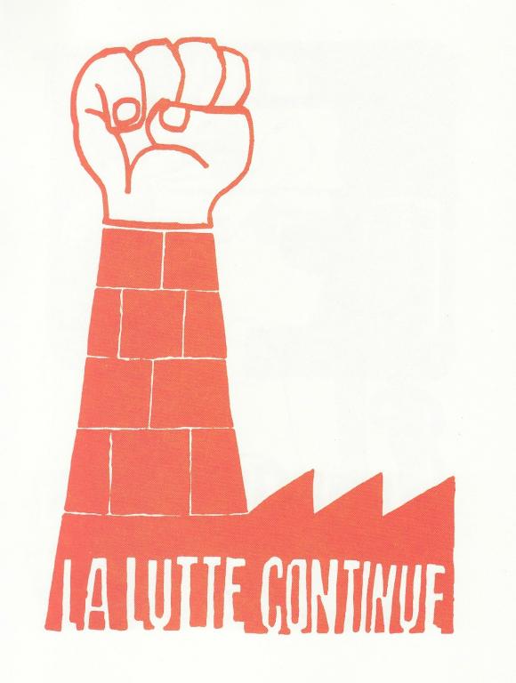 "the struggle continues" / mai 68 poster