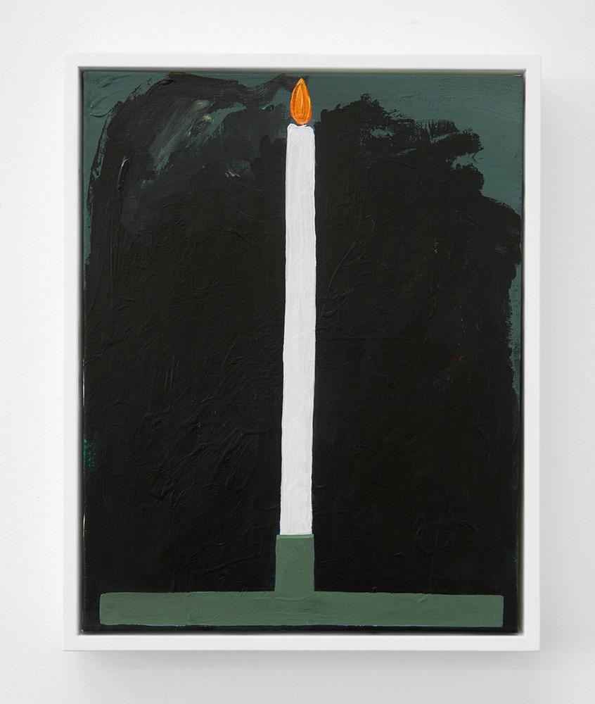 Summer Candle (Méaudre) , 2018, acrylic on canvas, 14 x 11 inches
