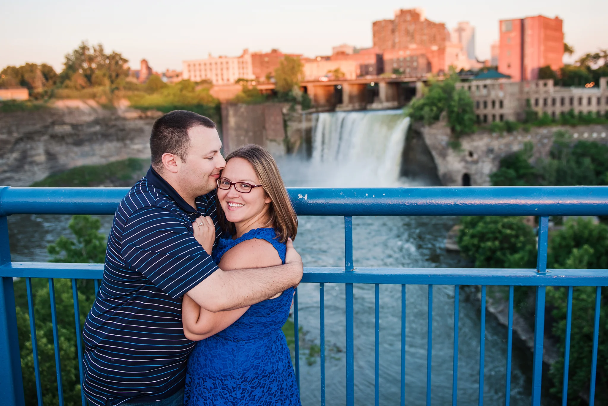 High Falls - Rochester Engagement Session | Ryan + Ashley