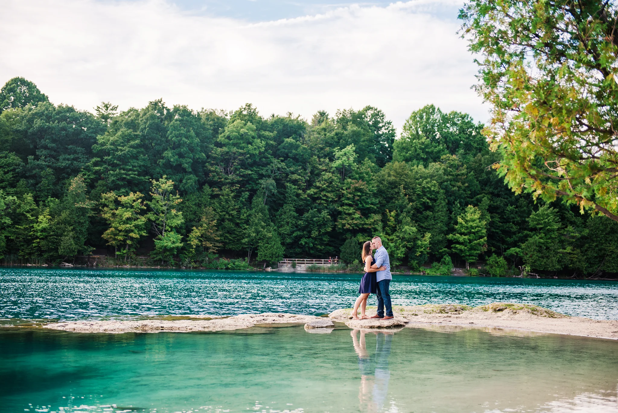 Green Lakes State Park - Central NY Engagement Session | Vinny + Brittany