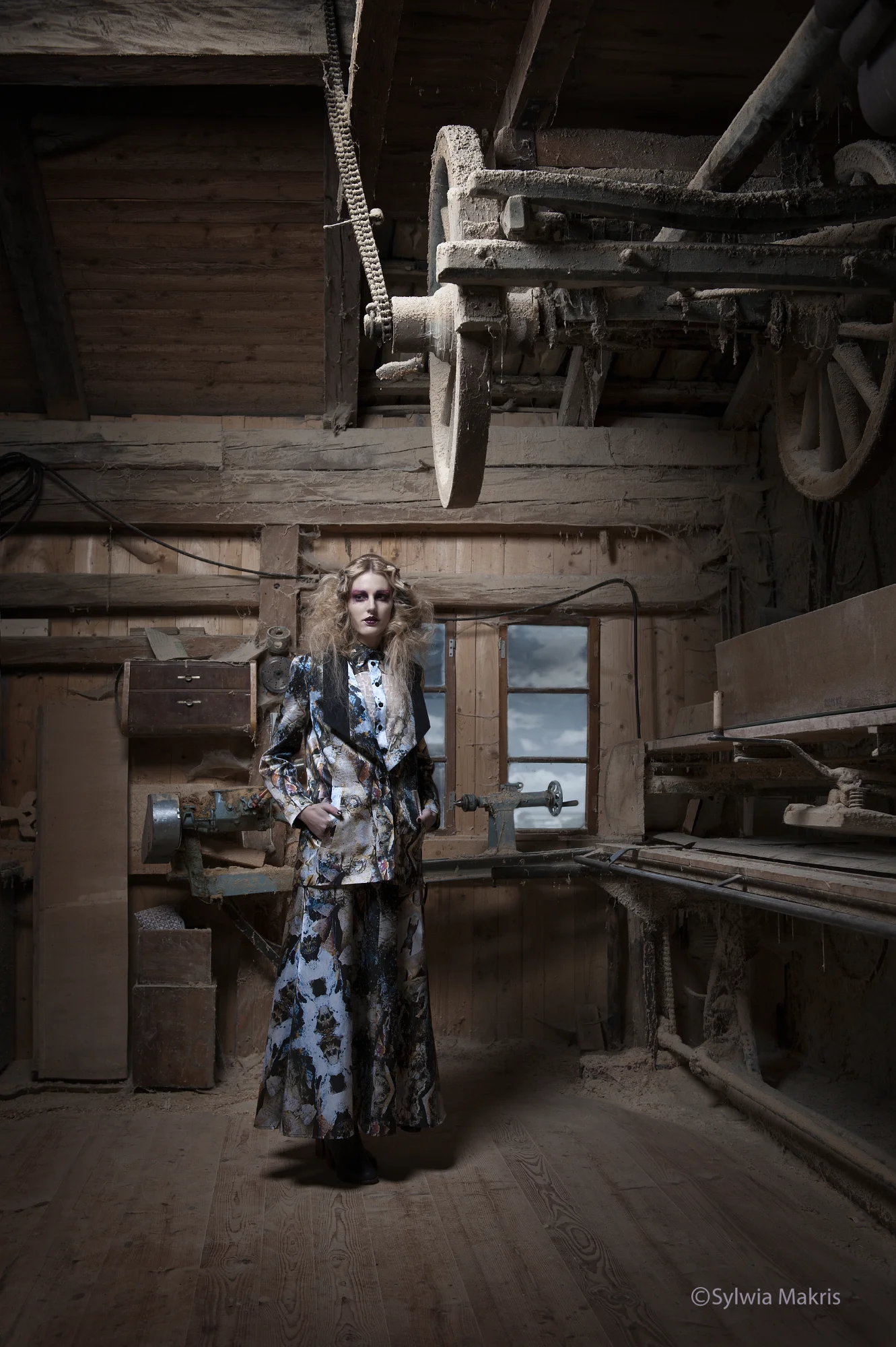 Rebekka Ruetz's Fashion Designs using my artwork at MBFW 2015 in Berlin. Picture by Sylwia Makris.
