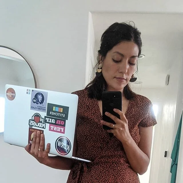 Bottom half of my dress is wrinkled but at least I got dressed and brushed my teeth this morning. Finished day 2 of new wfh routine. #crushingit #socialdistancing